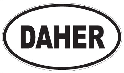 DAHER - Oval Sticker