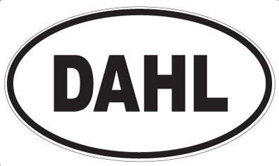 DAHL - Oval Magnet