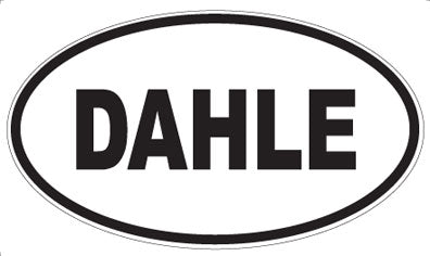 DAHLE - Oval Sticker