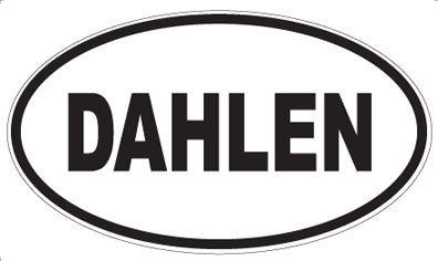 DAHLEN - Oval Sticker