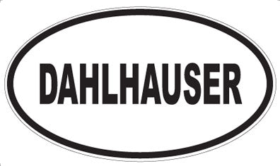 DAHLHAUSER - Oval Sticker