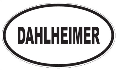 DAHLHEIMER - Oval Sticker