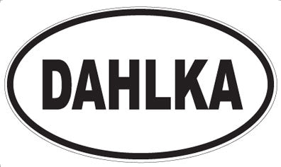DAHLKA - Oval Sticker