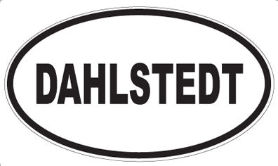 DAHLSTEDT - Oval Sticker