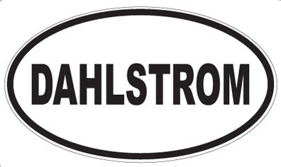 DAHLSTROM - Oval Sticker