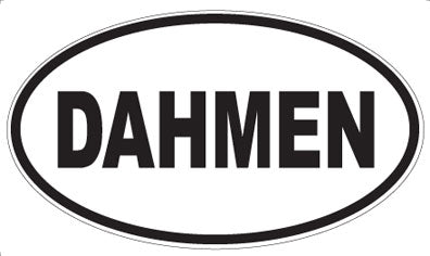DAHMEN - Oval Sticker