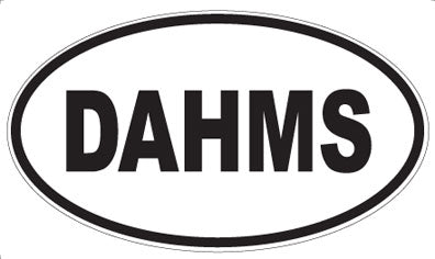 DAHMS - Oval Sticker