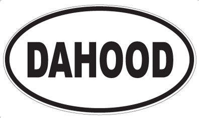 DAHOOD - Oval Sticker