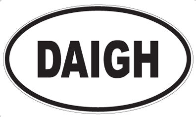 DAIGH - Oval Sticker