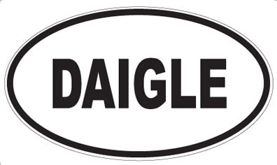DAIGLE - Oval Sticker