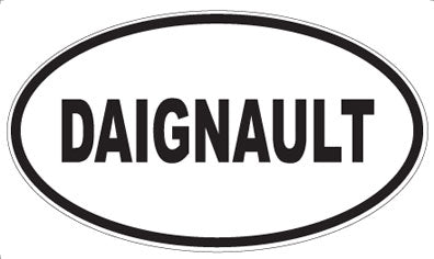 DAIGNAULT - Oval Sticker