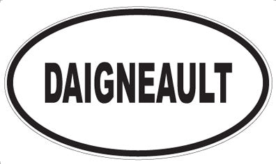 DAIGNEAULT - Oval Sticker