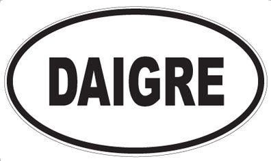 DAIGRE - Oval Sticker