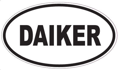 DAIKER - Oval Sticker