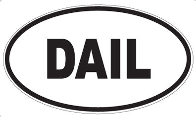 DAIL - Oval Sticker