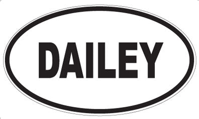 DAILEY - Oval Sticker