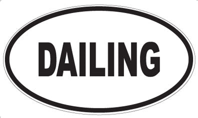 DAILING - Oval Sticker