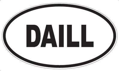 DAILL - Oval Sticker