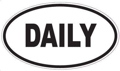 DAILY - Oval Magnet