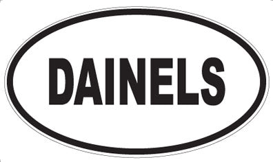 DAINELS - Oval Sticker