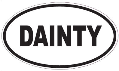 DAINTY - Oval Sticker