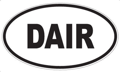 DAIR - Oval Sticker