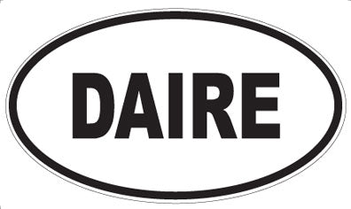 DAIRE - Oval Sticker