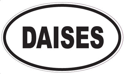 DAISES - Oval Sticker
