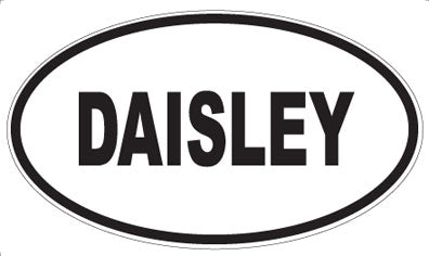 DAISLEY - Oval Sticker