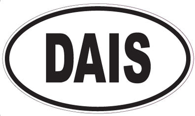 DAIS - Oval Sticker