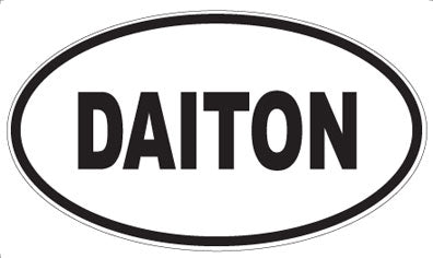 DAITON - Oval Sticker