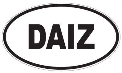 DAIZ - Oval Sticker