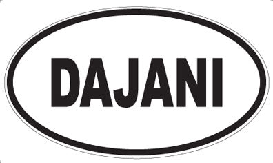 DAJANI - Oval Sticker