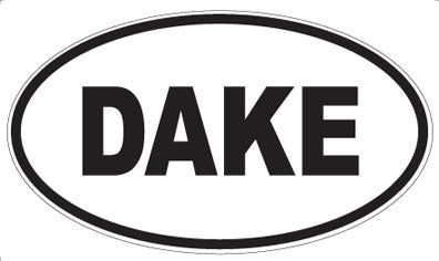 DAKE - Oval Sticker