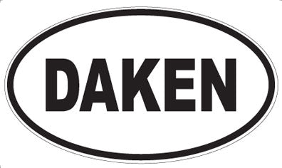 DAKEN - Oval Sticker