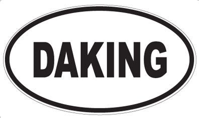 DAKING - Oval Sticker