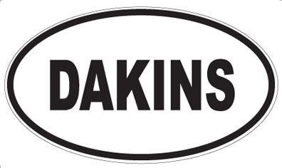DAKINS - Oval Sticker