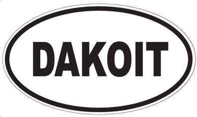 DAKOIT - Oval Sticker