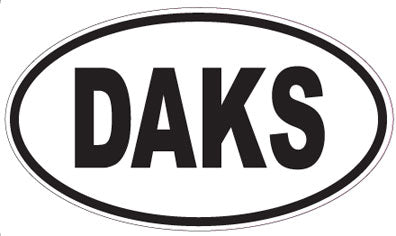 DAKS - Oval Sticker