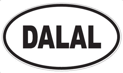 DALAL - Oval Sticker