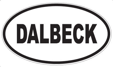 DALBECK - Oval Sticker