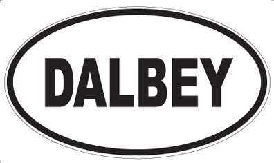 DALBEY - Oval Sticker