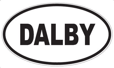 DALBY - Oval Sticker