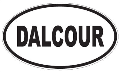 DALCOUR - Oval Sticker