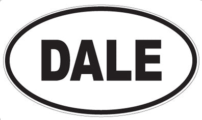 DALE - Oval Magnet