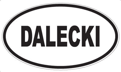 DALECKI - Oval Sticker