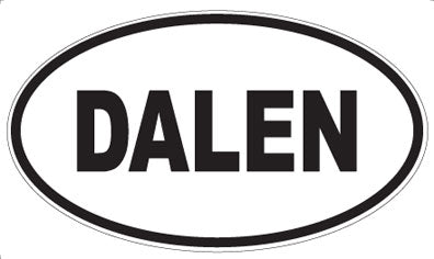 DALEN - Oval Sticker