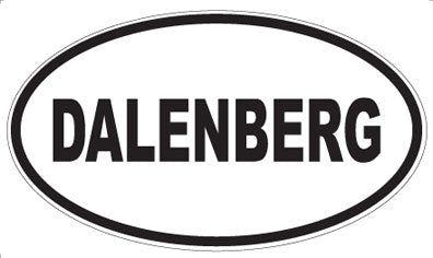 DALENBERG - Oval Sticker