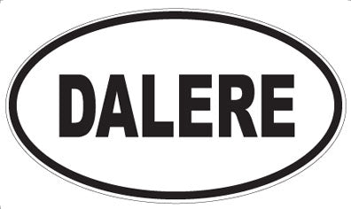 DALERE - Oval Sticker