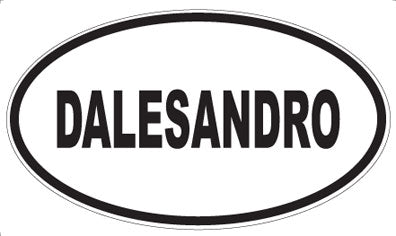 DALESANDRO - Oval Sticker